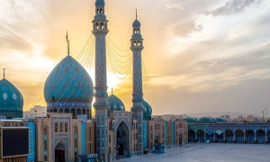 نقاشی شنی  « داستان ساخت مسجد مقدس جمکران به دستور امام زمان»